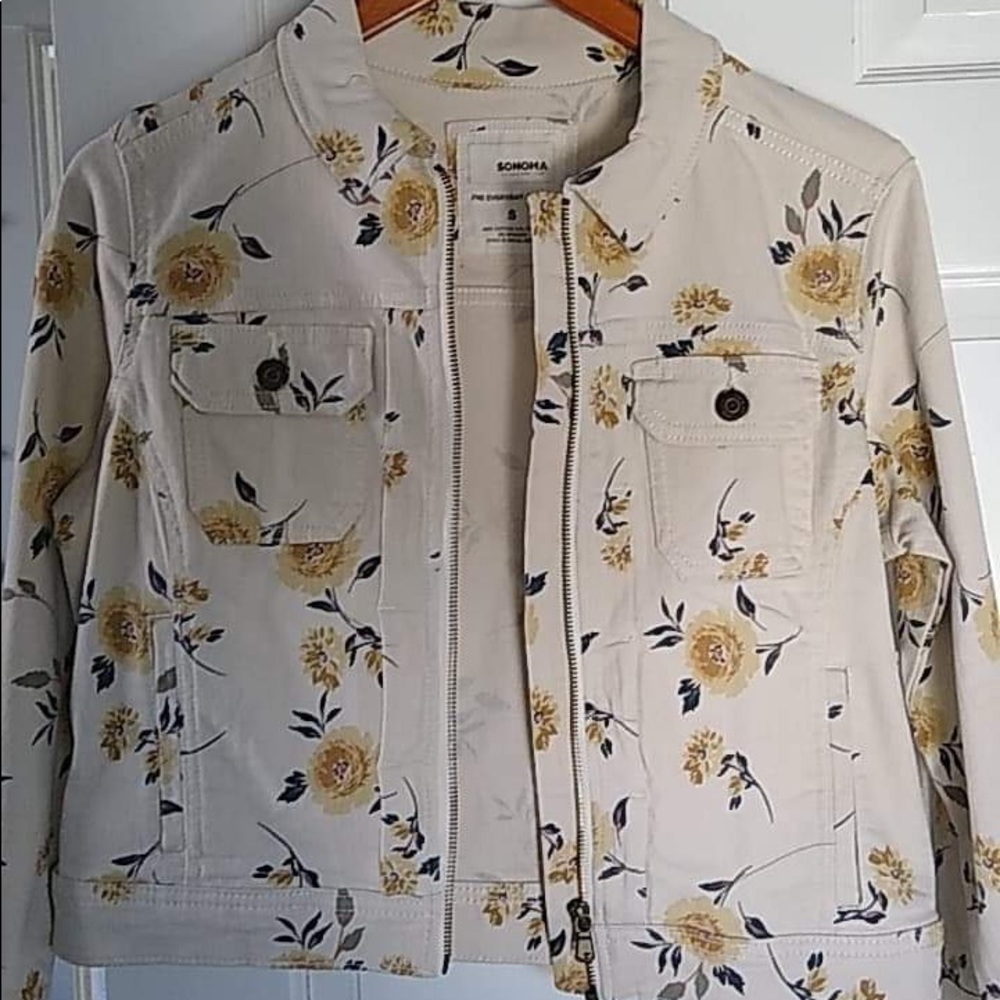 Sonoma yellow floral jacket